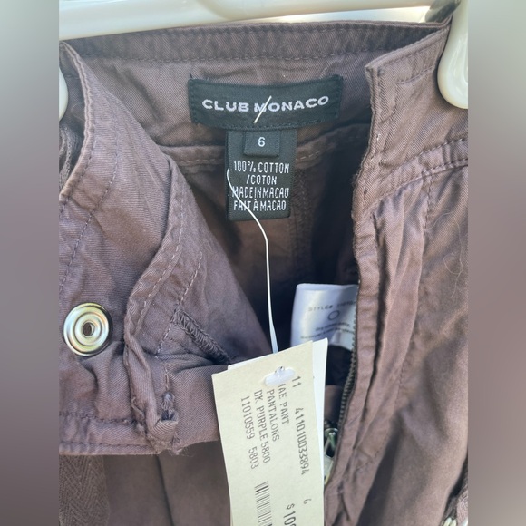 Purple club Monaco jogger pants size 6 - Picture 2 of 6